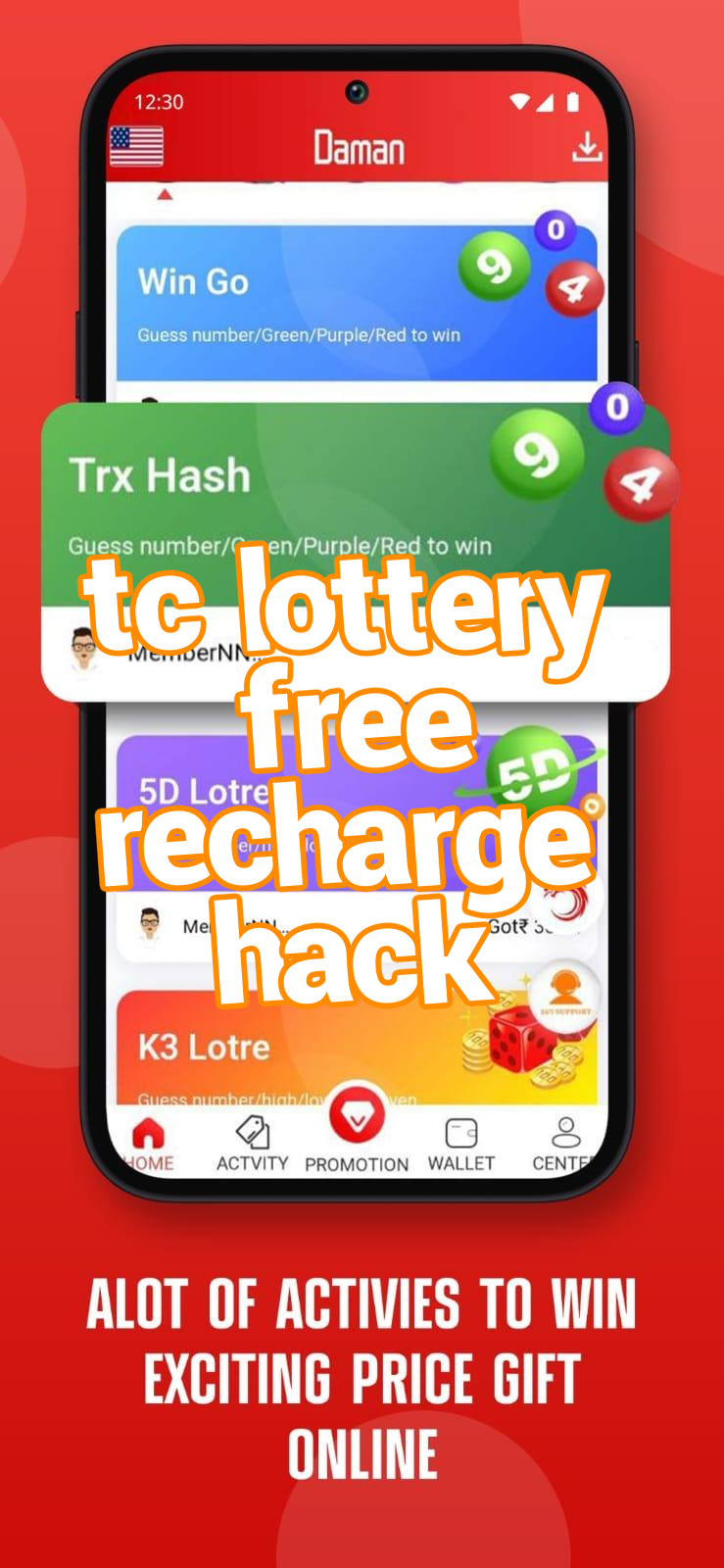 tc lottery free recharge hack Screenshots